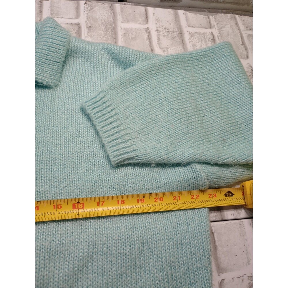 MADEMOISELLE KNITWEAR Baby Blue Long Sleeve Knit Sweater Women's SizeL - Picture 6 of 11
